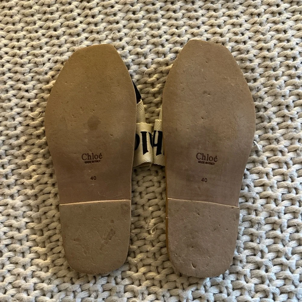 Chloe Beige and Black Sandals - Picture 3 of 4